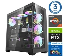 Stacionarus kompiuteris INTOP AQUA Ryzen 7 7700X 16GB DDR5 1TB SSD M.2 NVME RTX5060 8GB WIN11Pro (RW53652)