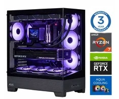 Stacionarus kompiuteris INTOP AQUA Ryzen 7 9700X 64GB DDR5 1TB SSD M.2 NVME RTX5060Ti 16GB no-OS (RW50442NS)