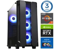 Stacionarus kompiuteris INTOP AQUA Ryzen 7 7700X 16GB DDR5 500SSD M.2 NVME+4TB RTX5050 8GB no-OS (RW77481NS) (Atnaujinta)