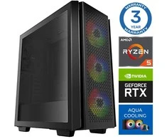 Stacionarus kompiuteris INTOP AQUA Ryzen 5 7600X 16GB DDR5 500SSD M.2 NVME RTX5060Ti 16GB no-OS (RW44378NS)