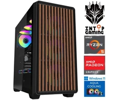 Stacionarus kompiuteris INTOP AQUA Ryzen 5 7500X3D 16GB DDR5 1TB SSD M.2 NVME+2TB RX9060XT 16GB WIN11Pro (RW92475) (Atnaujinta)