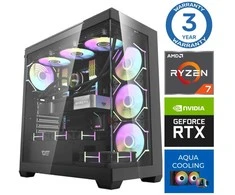 Stacionarus kompiuteris INTOP AQUA Ryzen 7 9700X 64GB DDR5 1TB SSD M.2 NVME+2TB RTX5060Ti 16GB no-OS (RW44779NS)