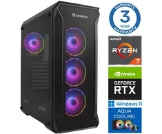 Stacionarus kompiuteris INTOP AQUA Ryzen 7 7700X 64GB DDR5 2TB SSD M.2 NVME RTX5070 12GB WIN11Pro (RW42394)