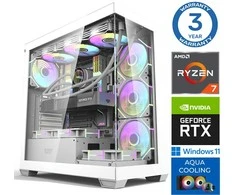 Stacionarus kompiuteris INTOP AQUA Ryzen 7 7700X 32GB DDR5 1TB SSD M.2 NVME RTX5070Ti 16GB WIN11 (RW41881WH)
