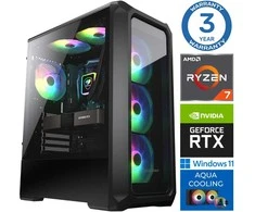 Stacionarus kompiuteris INTOP AQUA Ryzen 7 8700F 16GB DDR5 2TB SSD M.2 NVME RTX5060 8GB WIN11Pro (RW58842)
