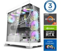 Stacionarus kompiuteris INTOP AQUA Ryzen 5 7600X 32GB DDR5 1TB SSD M.2 NVME RTX5070 12GB no-OS (RW42861NS)