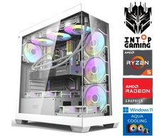 Stacionarus kompiuteris INTOP AQUA Ryzen 5 9600X 64GB DDR5 1TB SSD M.2 NVME RX9060XT 16GB WIN11 (RW90941WH) (Atnaujinta)