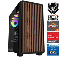 Stacionarus kompiuteris INTOP AQUA Ryzen 7 9700X 64GB DDR5 1TB SSD M.2 NVME RX9060XT 16GB WIN11 (RW92336WH) (Atnaujinta)