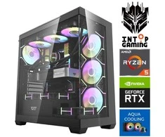 Stacionarus kompiuteris INTOP AQUA Ryzen 5 7500X3D 64GB DDR5 1TB SSD M.2 NVME+4TB RTX5080 16GB no-OS (RW80803NS) (Atnaujinta)