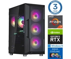 Stacionarus kompiuteris INTOP AQUA Ryzen 7 7700X 64GB DDR5 2TB SSD M.2 NVME RTX5050 8GB WIN11Pro (RW60092)