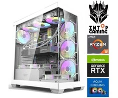 Stacionarus kompiuteris INTOP AQUA Ryzen 9 9900x 64GB DDR5 1TB SSD M.2 NVME+4TB RTX5070Ti 16GB no-OS (RW80071NS) (Atnaujinta)