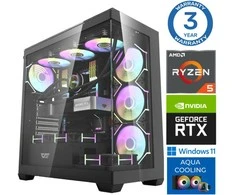 Stacionarus kompiuteris INTOP AQUA Ryzen 5 7600X 64GB DDR5 1TB SSD M.2 NVME RTX5050 8GB WIN11 (RW60218)