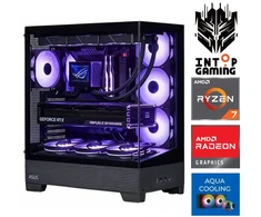 Stacionarus kompiuteris INTOP AQUA Ryzen 7 9700X 16GB DDR5 1TB SSD M.2 NVME RX9060XT 16GB no-OS (RW91671NS) (Atnaujinta)