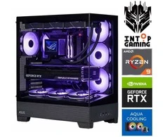Stacionarus kompiuteris INTOP AQUA Ryzen 9 9900x 64GB DDR5 1TB SSD M.2 NVME+4TB RTX5080 16GB no-OS (RW80097NS) (Atnaujinta)