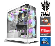 Stacionarus kompiuteris INTOP AQUA Ryzen 7 8700F 32GB DDR5 1TB SSD M.2 NVME+2TB RX9060XT 16GB no-OS (RW91897NS) (Atnaujinta)