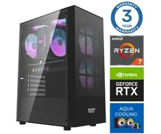 Stacionarus kompiuteris INTOP AQUA Ryzen 7 7700X 16GB DDR5 2TB SSD M.2 NVME RTX5060Ti 16GB no-OS (RW44962NS)