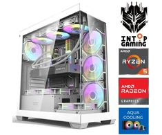 Stacionarus kompiuteris INTOP AQUA Ryzen 5 7500X3D 16GB DDR5 1TB SSD M.2 NVME+2TB RX9060XT 16GB no-OS (RW92385NS) (Atnaujinta)