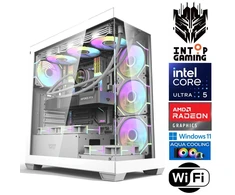 Stacionarus kompiuteris INTOP AQUA Ultra 5 245KF 16GB DDR5 1TB SSD M.2 NVME RX9060XT 16GB WiFi WIN11 (RW92721WH) (Atnaujinta)