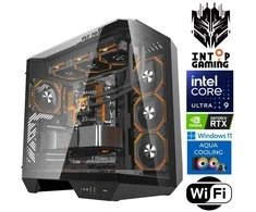 Stacionarus kompiuteris INTOP AQUA Ultra 9 285K 64GB DDR5 2TB SSD M.2 NVME RTX5070Ti 16GB WiFi WIN11 (RW68558WH) (Atnaujinta)