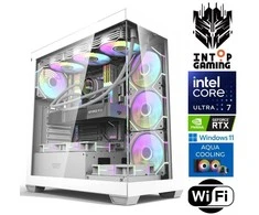 Stacionarus kompiuteris INTOP AQUA Ultra 7 270K Plus 32GB DDR5 1TB SSD M.2 NVME RTX5060Ti 8GB WiFi WIN11 (RW85042WH) (Atnaujinta)