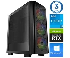 Stacionarus kompiuteris INTOP i5-12400F 32GB 250SSD M.2 NVME RTX3050 6GB WIN11 (RW35285WH)