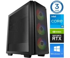 Stacionarus kompiuteris INTOP i5-12400F 16GB 500SSD M.2 NVME RTX3050 8GB WIN11 (RW30437WH)