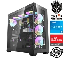 Stacionarus kompiuteris INTOP i5-14400F 64GB DDR5 1TB SSD M.2 NVME+2TB RX9060XT 16GB no-OS (RW90758NS) (Atnaujinta)