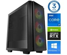 Stacionarus kompiuteris INTOP i7-12700F 16GB 250SSD M.2 NVME+4TB RTX3050 6GB WIN11 (RW71926WH) (Atnaujinta)