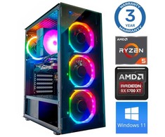 Stacionarus kompiuteris INTOP Ryzen 5 3600 32GB 500SSD M.2 NVME+2TB RX6600 8GB WIN11 (RW68438WH) (Atnaujinta)