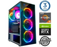 Stacionarus kompiuteris INTOP Ryzen 5 5500 32GB 250SSD M.2 NVME+4TB RTX5070 12GB no-OS (RW74075NS) (Atnaujinta)