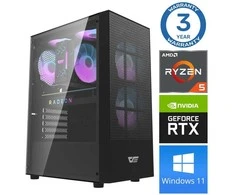 Stacionarus kompiuteris INTOP Ryzen 5 5500 16GB 1TB SSD M.2 NVME+4TB RTX3050 6GB WIN11 (RW72132WH) (Atnaujinta)