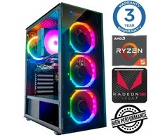 Stacionarus kompiuteris INTOP Ryzen 5 5600GT 8GB 1TB SSD M.2 NVME Radeon RX Vega 7 no-OS (RW49296NS)