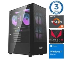 Stacionarus kompiuteris INTOP Ryzen 5 5600GT 16GB 1TB SSD M.2 NVME+4TB Radeon RX Vega 7 WIN11 (RW72170WH) (Atnaujinta)