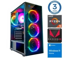 Stacionarus kompiuteris INTOP Ryzen 5 5600GT 8GB 1TB SSD M.2 NVME Radeon RX Vega 7 WIN11 (RW49314WH)