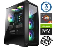 Stacionarus kompiuteris INTOP Ryzen 5 5600X 16GB 250SSD M.2 NVME RTX3050 6GB no-OS (RW39679NS)