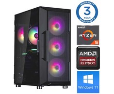 Stacionarus kompiuteris INTOP Ryzen 5 5600X 64GB 1TB SSD M.2 NVME+2TB RX6600 8GB WIN11 (RW65073WH)