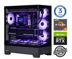 Stacionarus kompiuteris INTOP Ryzen 5 7500F 32GB DDR5 1TB SSD M.2 NVME RTX5070 12GB no-OS (RW50137NS)