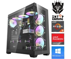 Stacionarus kompiuteris INTOP Ryzen 5 7500F 64GB DDR5 1TB SSD M.2 NVME RX9060XT 16GB WIN11 (RW90803WH) (Atnaujinta)