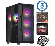 Stacionarus kompiuteris INTOP Ryzen 7 5700X 32GB 1TB SSD M.2 NVME+2TB RX6600 8GB no-OS (RW64953NS)