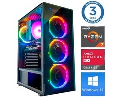 Stacionarus kompiuteris INTOP Ryzen 7 5700X 32GB 500SSD M.2 NVME RX580 8GB WIN11 (RW49582WH)