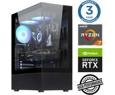 Stacionarus kompiuteris INTOP Ryzen 7 5700X 32GB 500SSD M.2 NVME RTX3050 6GB no-OS (RW46691NS)