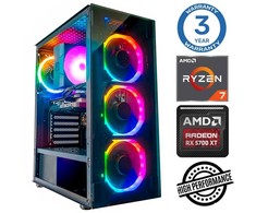 Stacionarus kompiuteris INTOP Ryzen 7 5700X 32GB 1TB SSD M.2 NVME+2TB RX6600 8GB no-OS (RW65241NS)
