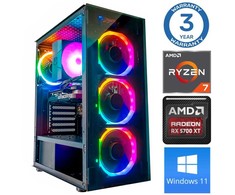 Stacionarus kompiuteris INTOP Ryzen 7 5700X 32GB 1TB SSD M.2 NVME+2TB RX6600 8GB WIN11 (RW65245WH)