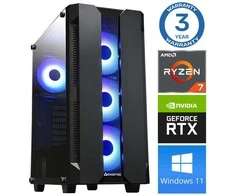 Stacionarus kompiuteris INTOP Ryzen 7 5700X 16GB 1TB SSD M.2 NVME RTX3050 8GB WIN11 (RW28523WH)