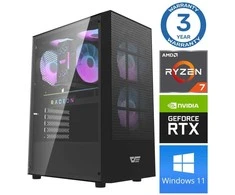Stacionarus kompiuteris INTOP Ryzen 7 8700F 16GB DDR5 500SSD M.2 NVME+4TB RTX5060 8GB WIN11Pro (RW77172) (Atnaujinta)