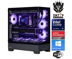 Stacionarus kompiuteris INTOP Ultra 5 225F 64GB DDR5 1TB SSD M.2 NVME RX9060XT 16GB WiFi WIN11 (RW93092WH) (Atnaujinta)