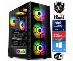 Stacionarus kompiuteris INTOP Ultra 5 250KF Plus 32GB DDR5 250SSD M.2 NVME RX9060XT 16GB WiFi WIN11 (RW93580WH) (Atnaujinta)
