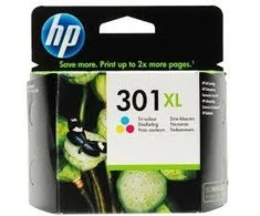 Hewlett Packard (HP) HP 301XL didelės talpos trijų spalvų rašalo kasetė, 330 puslapių, skirta HP Deskjet 1000, 1050, 2050, 3000, 3050