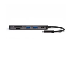 4smarts HUB 6in1 DeX Function 2xUSB-A 3.0/USB-C/HDMI/SD/MicroSD pilkos spalvos 468782