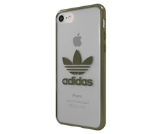 Adidas Clear Case Silikoninis dėklas Apple iPhone 7 / 8 Transparent - Žalias